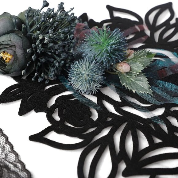 Gothic Lolita Headband Lace Flowers Vintage Victorian Cosplay Accessory main image 2